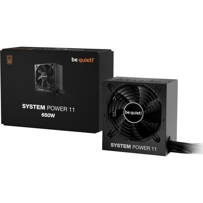 Alimentation PC - BE QUIET! - System Power 11 - 650 W - BP011EU - Fiable et silencieuse