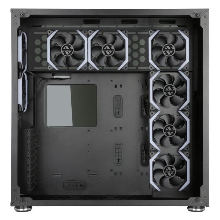 ABKONCORE BOITIER PC R780 Sync - rétro éclairage RGB - Noir - Verre trempé - Format E-ATX (ABKO-RMS-780-SYNC)