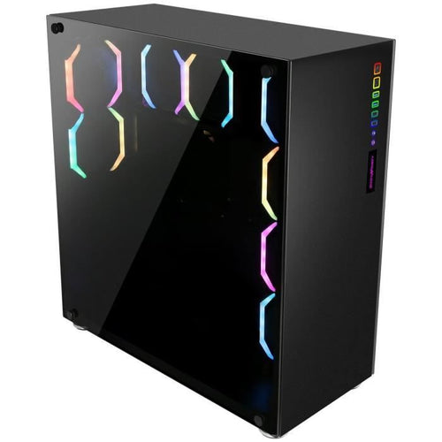ABKONCORE BOITIER PC R780 Sync - rétro éclairage RGB - Noir - Verre trempé - Format E-ATX (ABKO-RMS-780-SYNC)