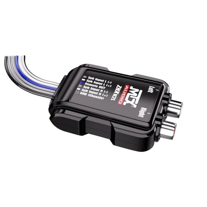 Adaptateur - MTX AUDIO - Câbles HP vers RCA 8V - Sortie Remote